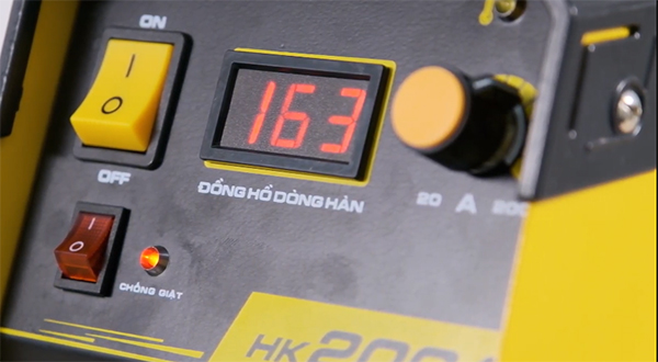 Máy hàn điện tử igbt hồng ký hk 200a cho dòng hàn tối đa 200A