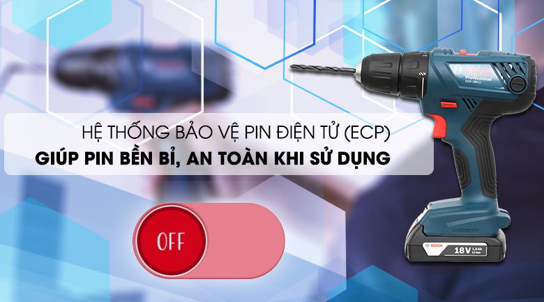 Tính năng nổi bật của máy khoan pin Bosch GSR 180 LI
