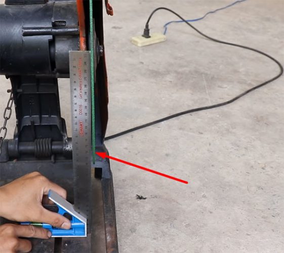 Cách chỉnh máy cắt sắt bị lệch