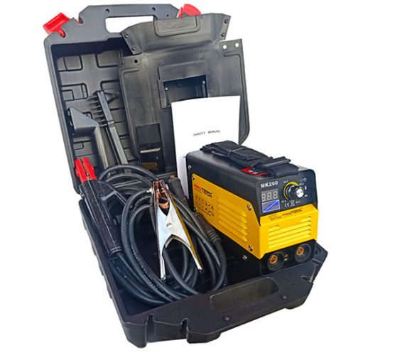 Trọn bộ sản phẩm bao gồm kìm hàn kẹp mass,...