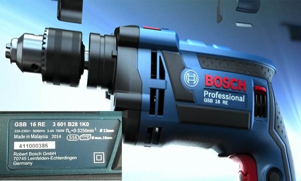 Đánh giá chất lượng máy khoan Bosch made in Malaysia