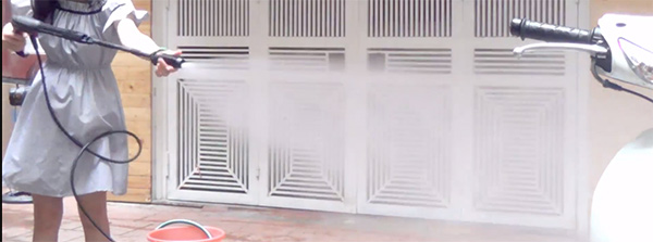 Bosch Easy Aquatak AQT 120 với dạng tia xòe, phun sương