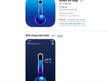 Nhiệt kế App giao diện đơn giản, dễ sử dụng