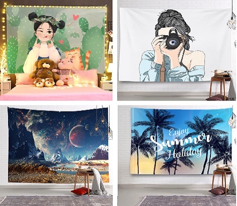 cách treo thảm treo tường