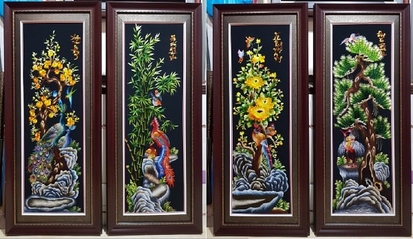 Treo tranh tứ quý cần chú ý đến phong thủy