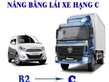 Nâng bằng lái xe B2 lên C