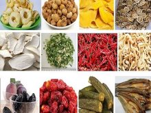 Phương pháp sấy khô dùng trong chế biến nông sản