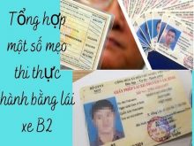 mẹo thi thực hành bằng lái xe b2