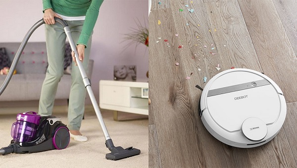 Máy hút bụi và robot hút bụi có thể hút tóc