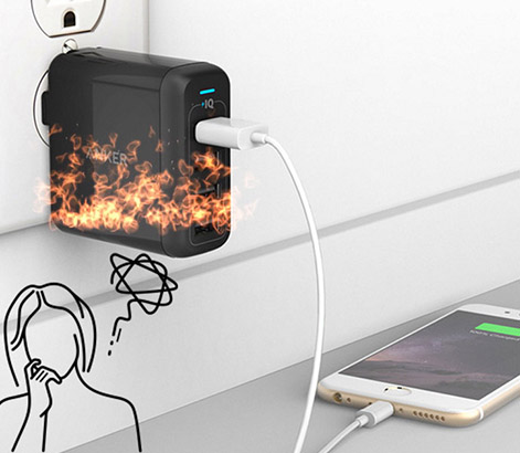 Sạc điện thoại bị nóng có sao không