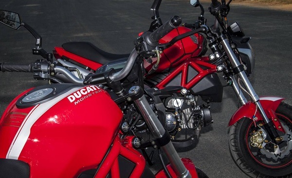 Ducati mini Monster 110 đang là chiếc xe pkl cực kỳ hot