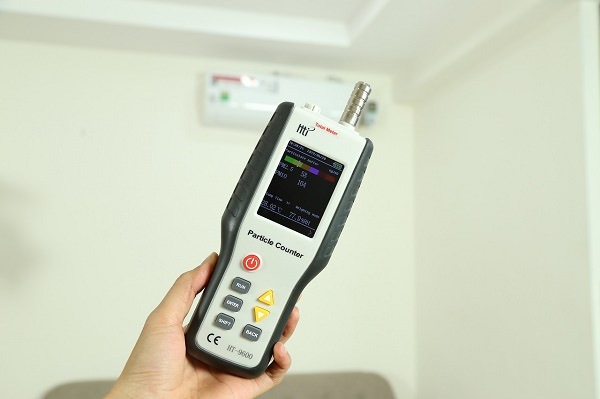 Sử dụng máy đo độ bụi để đo nồng độ bụi trong không khí