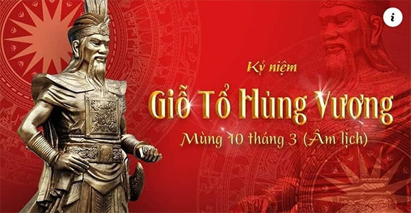 Giỗ tổ Hùng Vương được kỉ niệm vào ngày 10/3 âm lịch