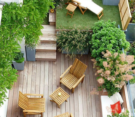 Sân vườn trên sân thượng: Lưu ý và tips khi thiết kế