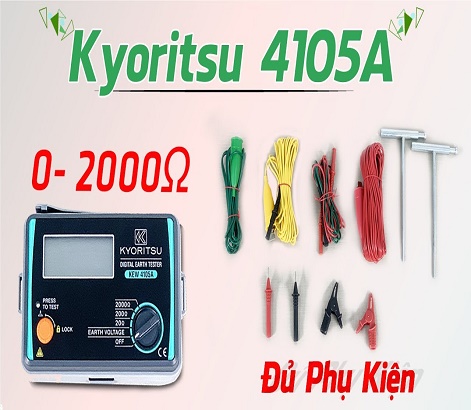 Đánh giá, Cách sử dụng máy đo điện trở đất Kyoritsu 4105A