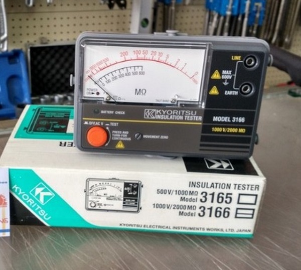 Bộ sản phẩm đồng hồ đo điện trở cách điện Kyoritsu 3166