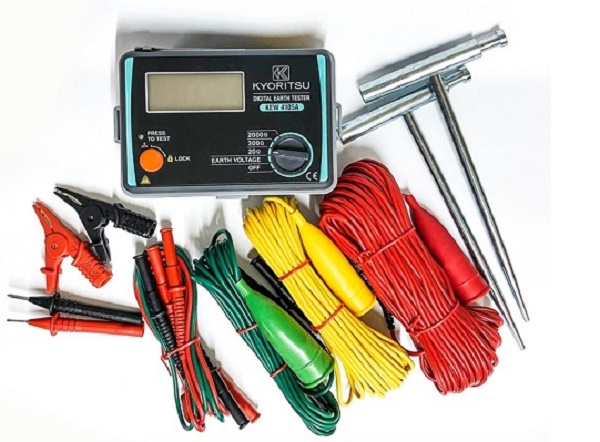 Bộ sản phẩm máy đo điện trở đất Kyoritsu 4105AH