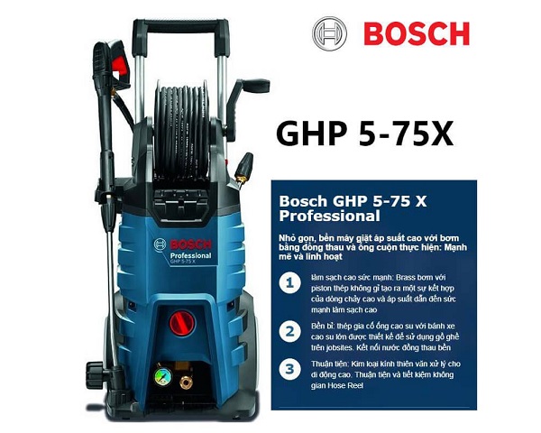 Máy rửa xe cao áp Bosch GHP 5 75X