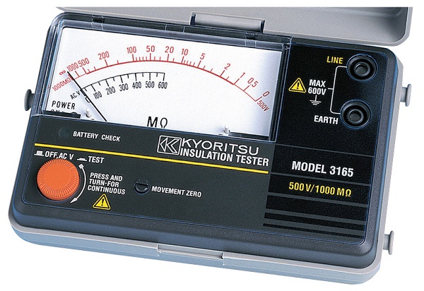 Thiết kế đồng hồ đo điện trở cách điện Kyoritsu 3165 đơn giản, dễ thực hiện