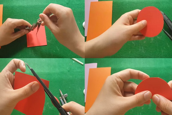 Cắt hình tròn bằng nhau