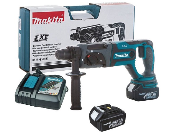Bộ sản phẩm máy khoan bê tông pin Makita DHR241RFE