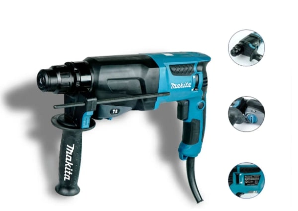 Thiết kế Makita HR2600 chắc chắn chịu tải tốt