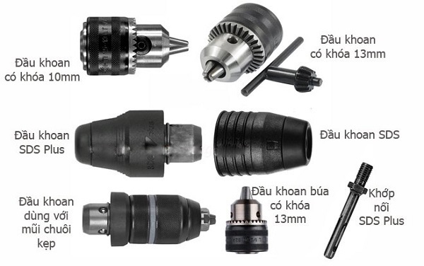 Các loại đầu máy khoan Bosch phổ biến