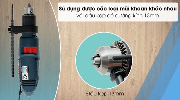 Đầu khoan có khóa 13mm