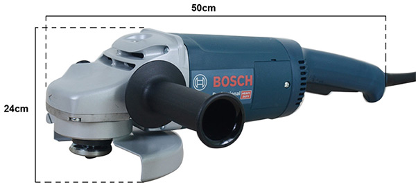 GWS 2200 180 Bosch sử dụng chổi than mạnh mẽ