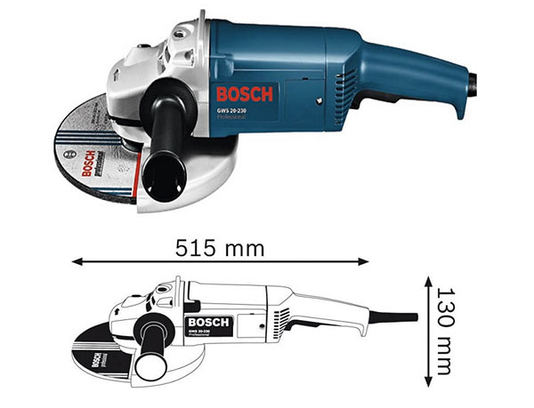Kích thước máy mài Bosch GWS 24-230