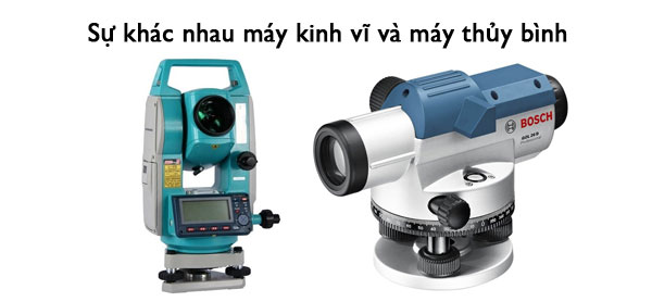 Máy kinh vĩ và máy thủy bình đều là thiết bị đo chính xác