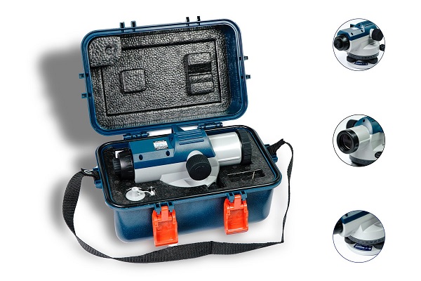 Bosch GOL 32D có đủ phụ kiện và hộp đựng