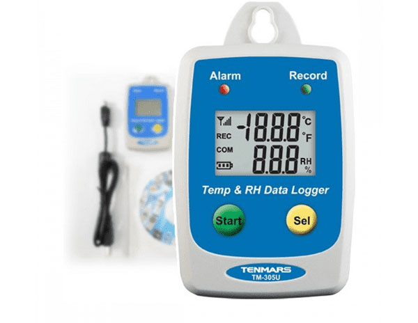 Tenmars TM-305U là máy đo nhiệt độ độ ẩm điện tử