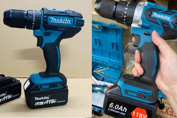 Máy khoan Makita 118V có thiết kế giống hàng chính hãng