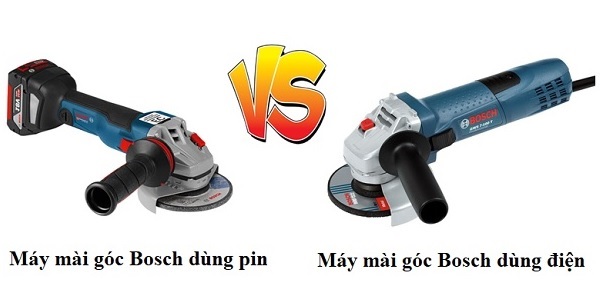 Máy mài góc Bosch dùng điện và dùng pin