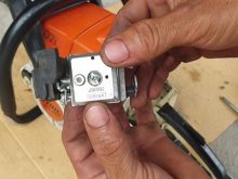 Cách chỉnh xăng gió máy cưa xích