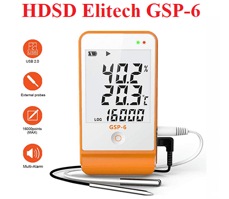 Hướng dẫn cách sử dụng nhiệt kế tự ghi Elitech GSP-6 chi tiết