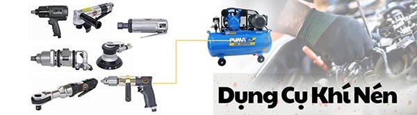Khí nén cung cấp năng lượng cho các dụng cụ khí nén