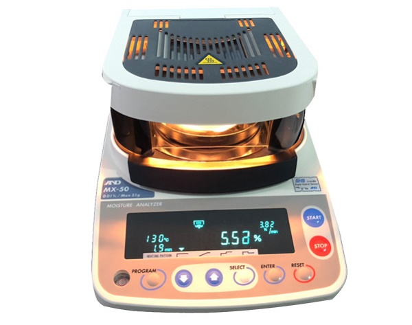 Cân sấy ẩm MX-50 dùng nhiều trong các lĩnh vực