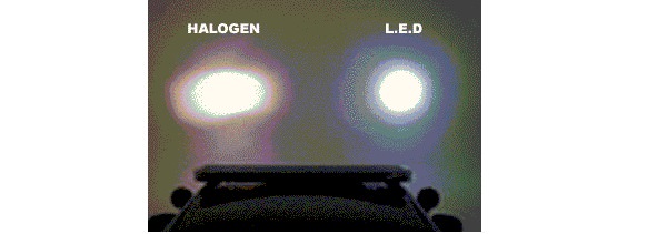 đèn halogen và đèn led