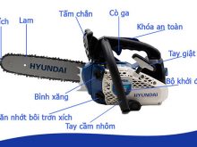 Cấu tạo máy cưa xích cầm tay