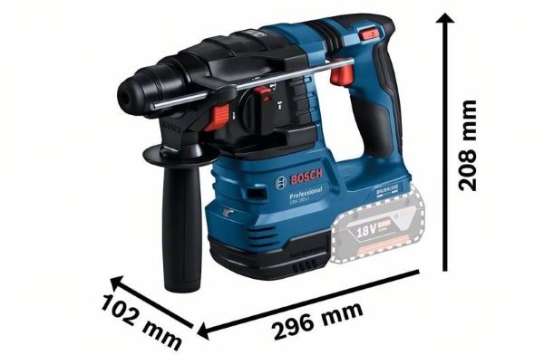 Thiết kế nhỏ gọn, tineej lợi của Bosch GBH 185-LI 