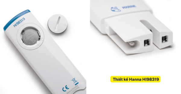 Thiết kế và cấu tạo của bút đo độ mặn Hanna HI98319