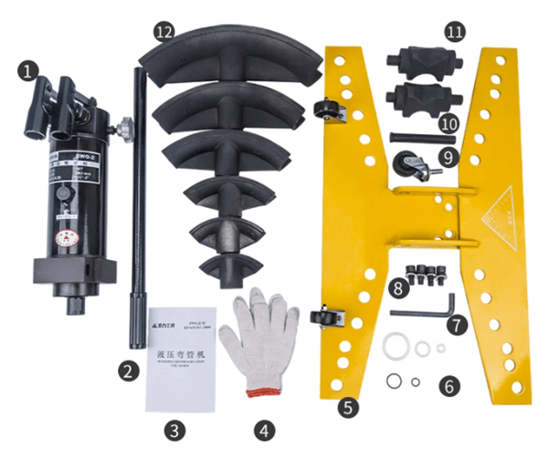 Bộ sản phẩm máy uốn ống thủy lực SWG-4