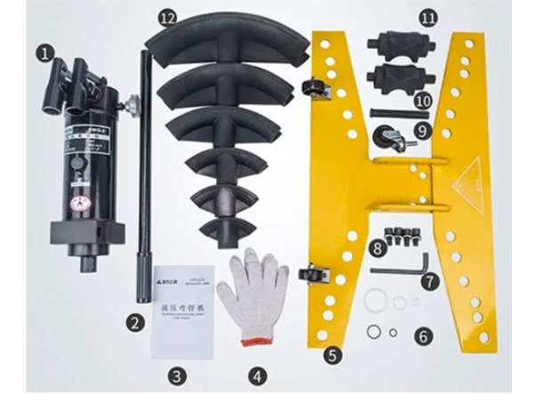 Bộ sản phẩm máy uốn ống thủy lực SWG-5 đầy đủ linh kiện