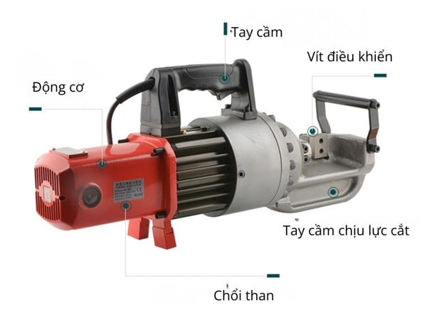 Máy cắt sắt thủy lực RC-32 có cấu tạo đơn giản