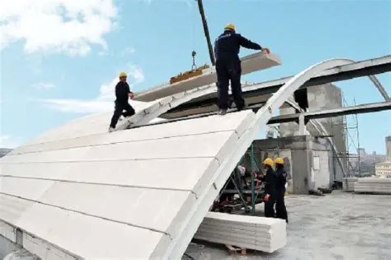 Bê tông nhẹ dùng để thi công mái công trình