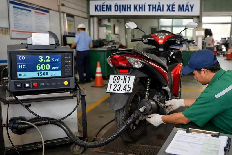 Đo nồng độ khí CO và HC